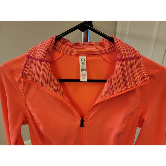 Vibrant Coral Under Armour Full Zip Jacket - Picture 4 of 4